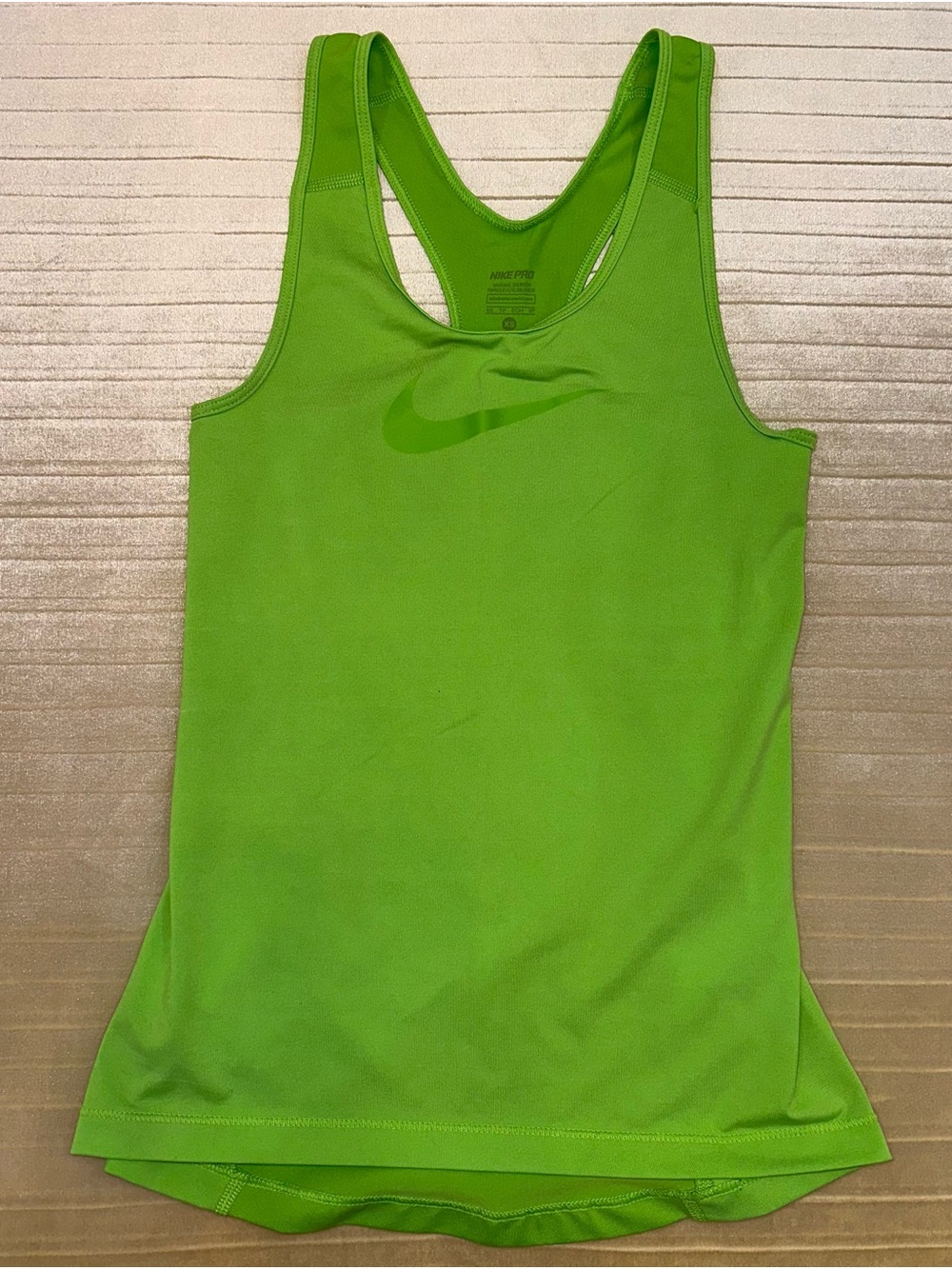 Nike Pro Bright Green Racerback Dri-Fit Tank Top
